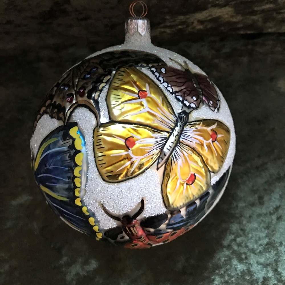 Slavic Treasures Butterfly Ball ornament